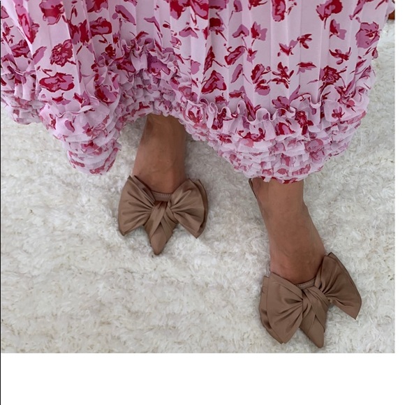 Kitten heel mules with a Bow - Picture 3 of 5